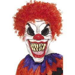 Smiffys Skrämmande Clownmask med Hår
