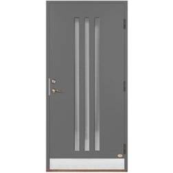 Leksandsdörren Plintsberg Ytterdörr Klarglas S 6000-N V (100x210cm)