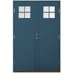 Leksandsdörren Kullsbjörken Ytterdörr Klarglas S 6020-B V (140x210cm)