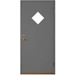 Leksandsdörren Djura Ytterdörr Klarglas S 6000-N V (100x200cm)