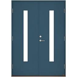 Leksandsdörren Laknäs Ytterdörr Klarglas S 6020-B V (130x210cm)