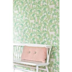 Majvillan Tapete Apple Garden von Soft Green/ Light Pink verde/verde chiaro