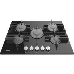 Hotpoint FTGHG 751 D/HA(BK) 3000 W 240V Commande Rotatif 5 Brèleurs Fonte Noir