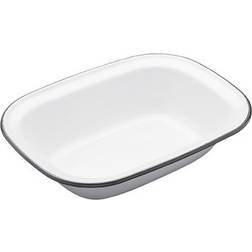 KitchenCraft Living Nostalgia Enamel Oblong Pie Dish 20 cm