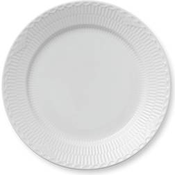 Royal Copenhagen White Fluted Half Lace Dinner Plate 10.6"