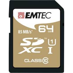 Emtec 64GB SDXC CL.10 Gold Plus 85Mb/24Mb U1