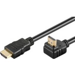 MicroConnect HDMI - HDMI High Speed with Ethernet (angled) 3m