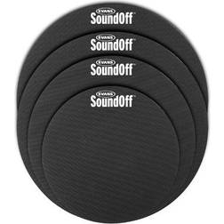 Evans SO-2346 SoundOff Drum Mute Standard Set Elemento Attenuazione Rumore