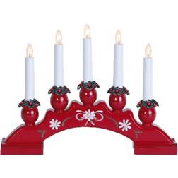 Star Trading Sanna Red Adventsljusstake 34cm