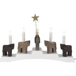 Star Trading Staffans Fålar White Candle Bridge 45cm