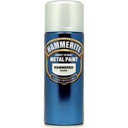 Hammerite Direct to Rust Hammered Effect Pintura para Metales Plata 0.4L