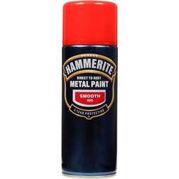 Hammerite Direct to Rust Smooth Effect Pintura para Metales Rojo 0.4L