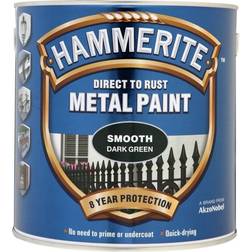 Hammerite Direct to Rust Smooth Effect Metal Paint Green 0.25L