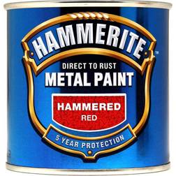 Hammerite Direct to Rust Hammered Effect Metallfarbe Rot 0.25L