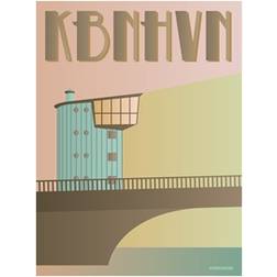 Vissevasse København Langebro Plakat 50x70cm