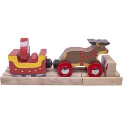 Bigjigs Santa Sleigh with Reindeer