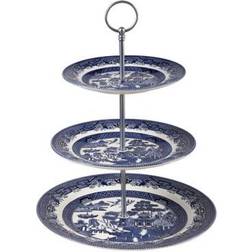 Churchill Blue Willow 3 Tier Cake Stand