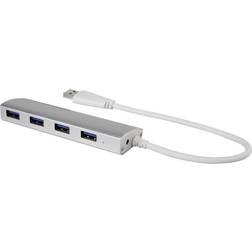 Renkforce 4 Porte Hub USB 3.0 Alluminio