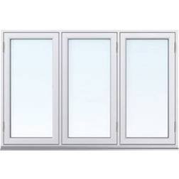 SP Fönster Balans F3 21-09 Aluminium Sidohängt fönster 3-glasfönster 210x90cm