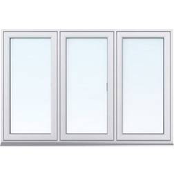 SP Fönster Balans F3 22-09 Aluminium Sideswing 3-glasfönster 220x90cm