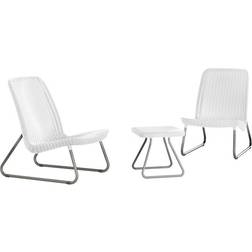 Keter Rio Outdoor Lounge Set, 1 Table incl. 2 Chairs