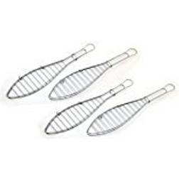 Tepro Grille-poisson Barbecue Garten 4er Set 8521 Argent
