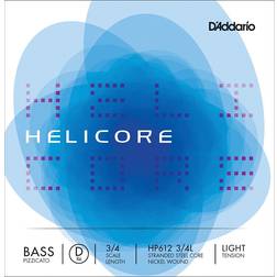 D'Addario HP612 3/4L Corde seule (Ré contrebasse pizzicato Helicore, manche 3/4, Light