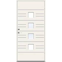 Swedoor Leon Ytterdörr Klarglas S 9000-N H (90x200cm)