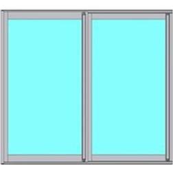 Novoroom 1655-1690mm Original RV Aluminium Skjutfönster 1-glasfönster 165x169cm