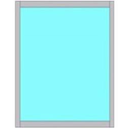 Novoroom Energi Aluminium Fast fönster 2-glasfönster 80x120cm