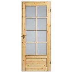 Diplomat 3 Furu SP8 Innerdörr Härdat glas V (90x204cm)