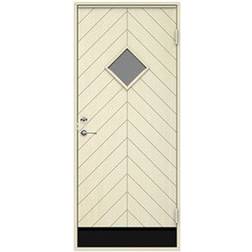 Swedoor Trysil Sparkplåt Förrådsdörr V (80x200cm)