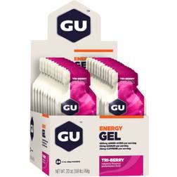 Gu Energy Gels with Caffeine Triberry 32g x 24 24 stk