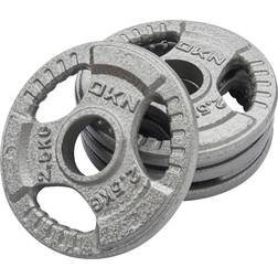 DKN Tri Grip Cast Iron Olympic Weight Plates 25kg