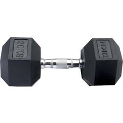 DKN Rubber Hex Dumbbells 20kg