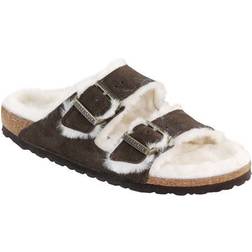 Birkenstock Arizona Shearling Suede Leather - Mocha