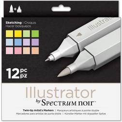 Spectrum Noir Illustrator Sketching Markers 12-pack