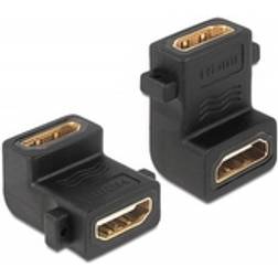 DeLock HDMI-HDMI F-F Angled Adapter