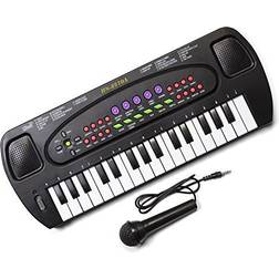 TOBAR Electronic Keyboard & Karaoke Microphone Set