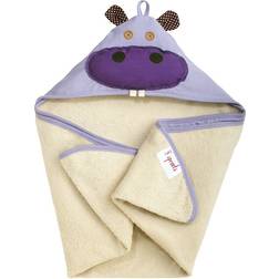 3 Sprouts Hippo Hooded Towel