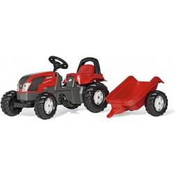 Rolly Toys Kid Valtra Tractor with Roll Bar & Trailer