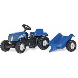 Rolly Toys tracteur escaliers RollyKid New Holland T7040 bleu junior