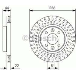 Bosch 0 986 479 A86 Disco de Freno Discos 258 22 4 100