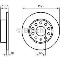 Bosch Disco Freno 0986479099 Seat