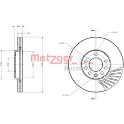 Metzger 6110164 Dischi 288 25 7 110 SAAB 9-3 Cabrio 9-5 Sedan