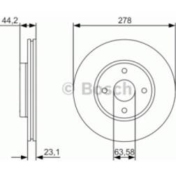 Bosch Disco Freno 0 986 479 659 278 23 4 108 Dischi B-Max