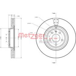 Metzger 6110717 Dischi A4 B8 Avant A6 C7 Q5 Q5