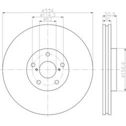 Textar Disque De Frein LEXUS 334-IS 2 GS IV 30mm 05/07 114.3mm Ventilé De L'Extérieur 92147900