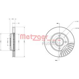 Metzger 6110586 Disco De Freno Focus Mk1 Hatchback