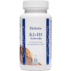 Holistic K2+D3 Kokosolja 60 st